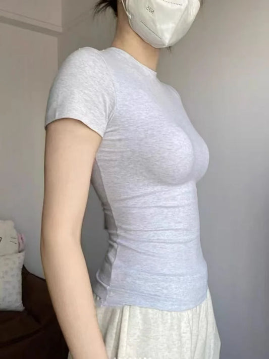 Skinny Short-sleeved T-shirt Women