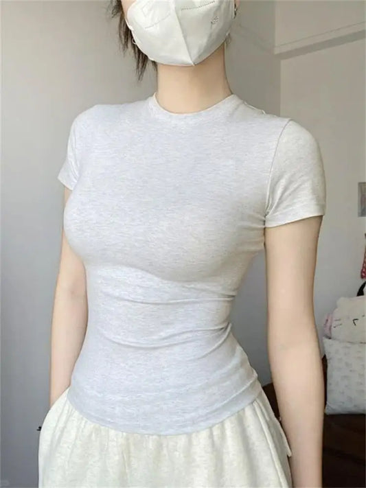 Skinny Short-sleeved T-shirt Women